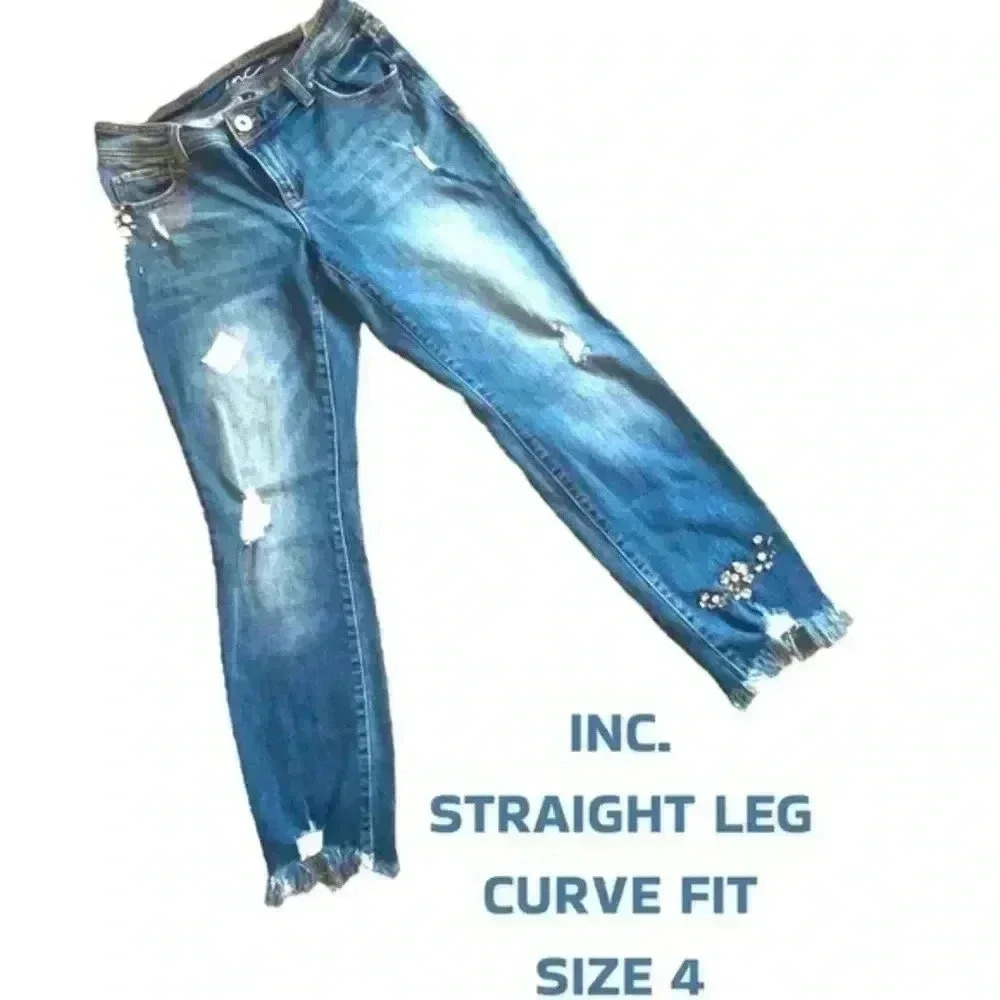 INC. curvy fit skinny leg ankle jeans